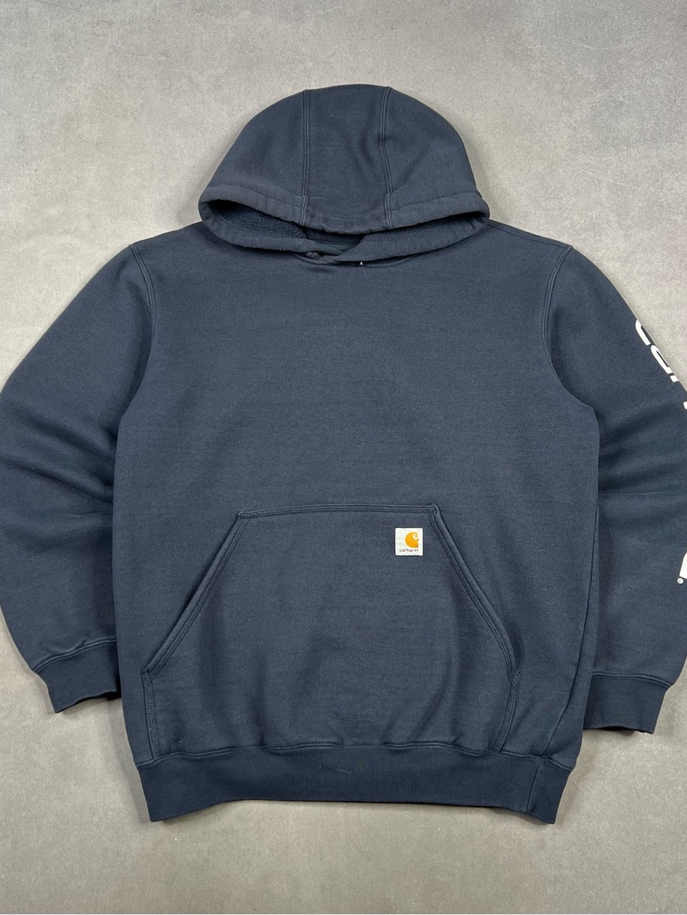 Carhartt Navy Crewneck Hoodie with Front Pocket